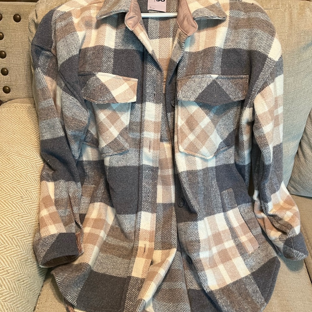 Oversized flannel like new